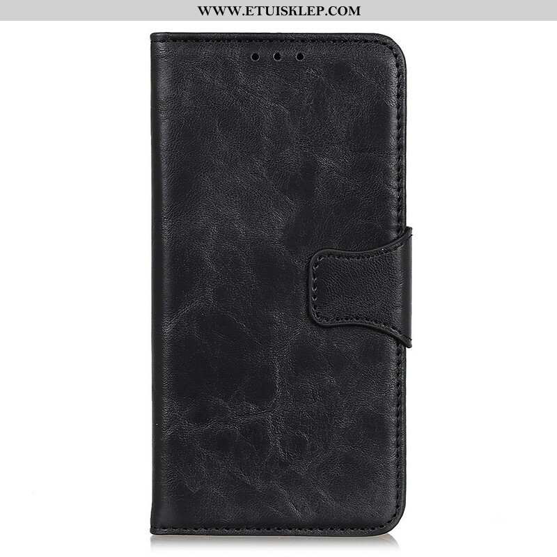 Etui Folio do Oppo A16 / A16s Dwustronne Zapięcie Ze Skóry Dwoinowej